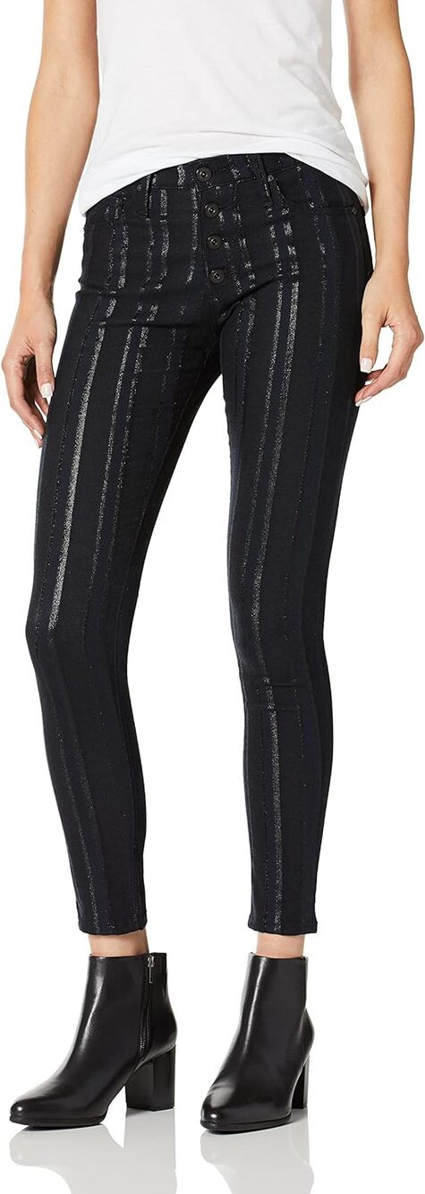 NWT AG Adriano Goldschmied The Farrah Skinny Ankle Pinstripe Jeans Size 26R